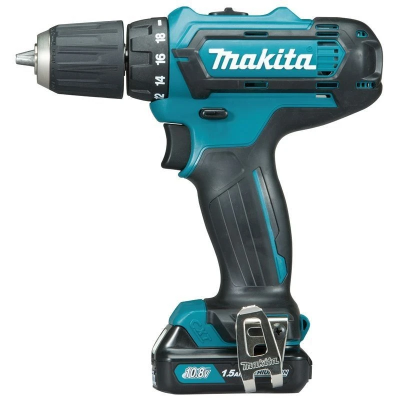 Акумулаторен винтоверт Makita DF331DWYE, Li-ion, 10,8 V, 2 x 1.5 Ah батерии, 30 Nm