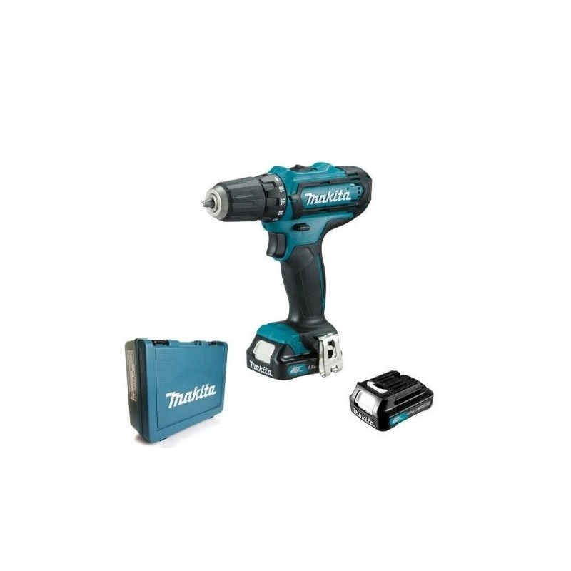 Акумулаторен винтоверт Makita DF331DWYE, Li-ion, 10,8 V, 2 x 1.5 Ah батерии, 30 Nm