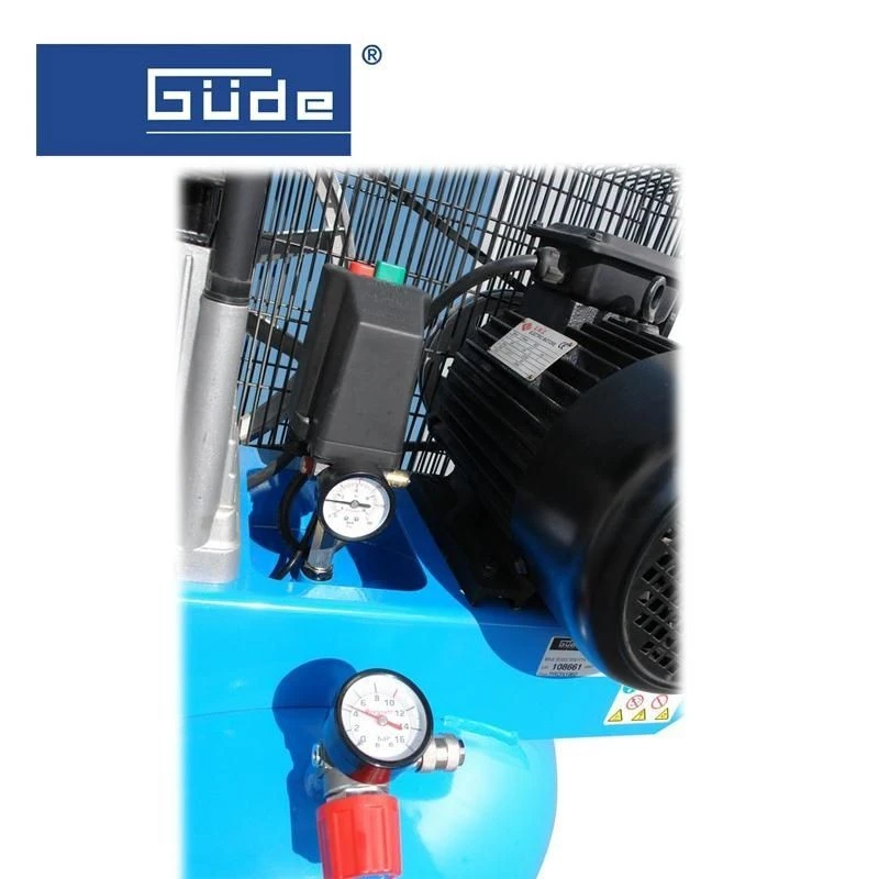 Компресор Güde 480/10/200 ST, 200л, 10бара, 3000 W,97 dB