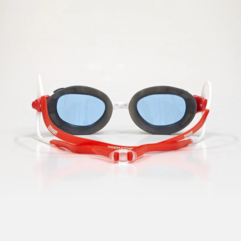 Плувни очила Zoggs Predator, Бял/Червен