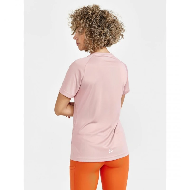 Дамска тениска CRAFT Core Unify Logo, цвят РОЗОВ, р-р. S