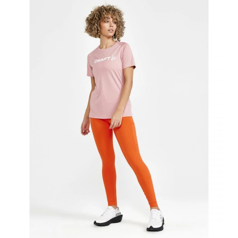 Дамска тениска CRAFT Core Unify Logo, цвят РОЗОВ, р-р. S