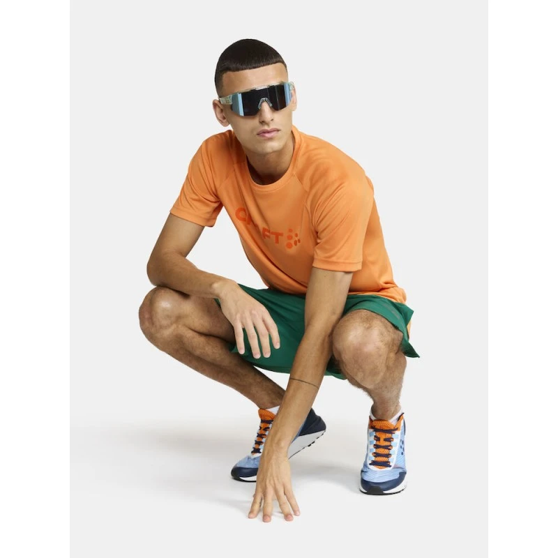 МЪЖКА ТЕНИСКА CRAFT CORE UNIFY LOGO, цвят ОРАНЖЕВ, р-р. XXL