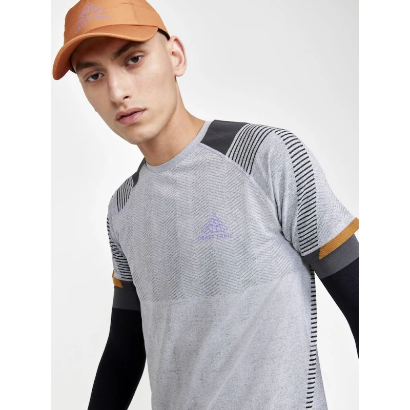 МЪЖКА ТЕНИСКА CRAFT PRO TRAIL FUSEKNIT, цвят СИВ, р-р. L