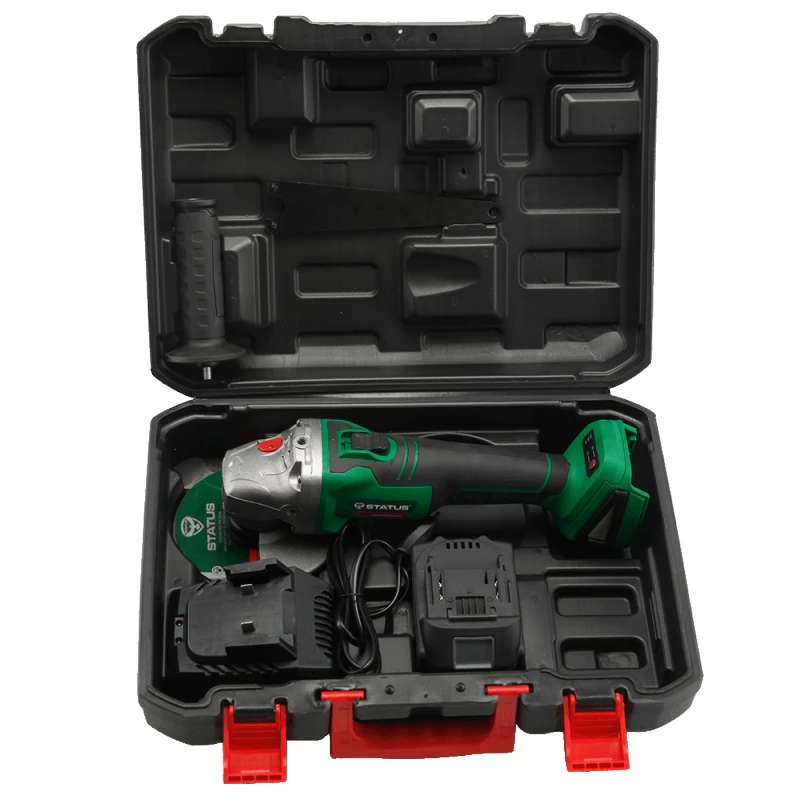 АКУМУЛАТОРНА БЕЗЧЕТКОВА ЪГЛОШЛИФОВЪЧНА МАШИНА STATUS SH125E