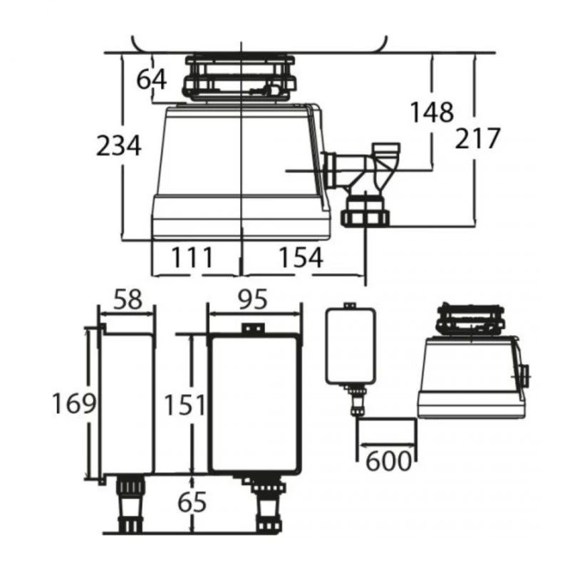 Мелница за хранителни отпадъци STATUS® NEXT 300 Compact
