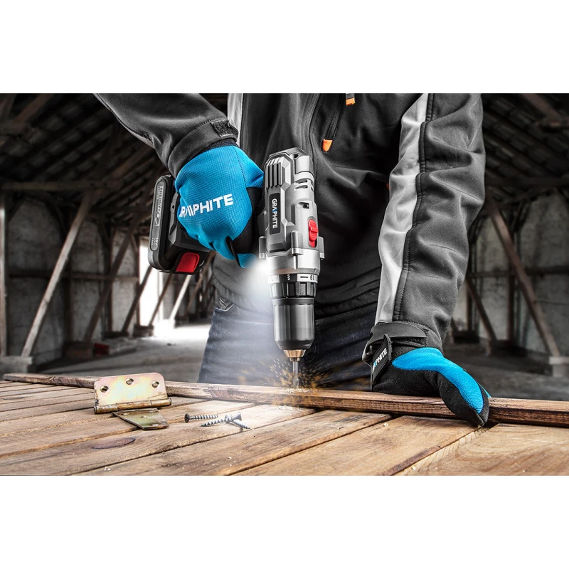 Комплект пробивен винтоверт 58G006-SET2 GRAPHITE Energy+