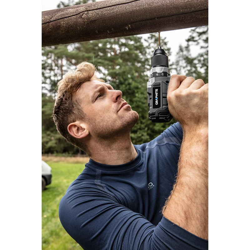 Акумулаторен пробивен винтоверт 58G019 GRAPHITE Energy+ безчетков двигател