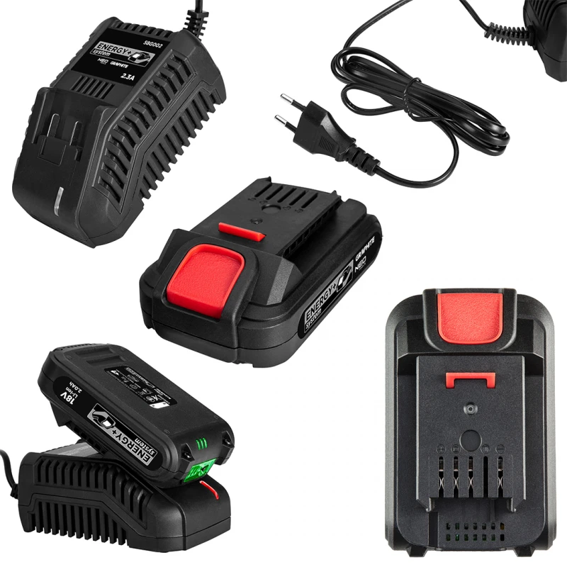 Комплект батерия и зарядно GRAPHITE 58GE131, 18V, 2.0Ah