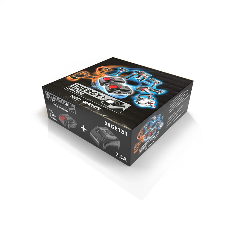 Комплект батерия и зарядно GRAPHITE 58GE131, 18V, 2.0Ah