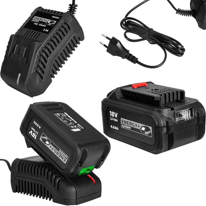 Комплект батерия и зарядно GRAPHITE 58GE132, 18V, 4.0Ah