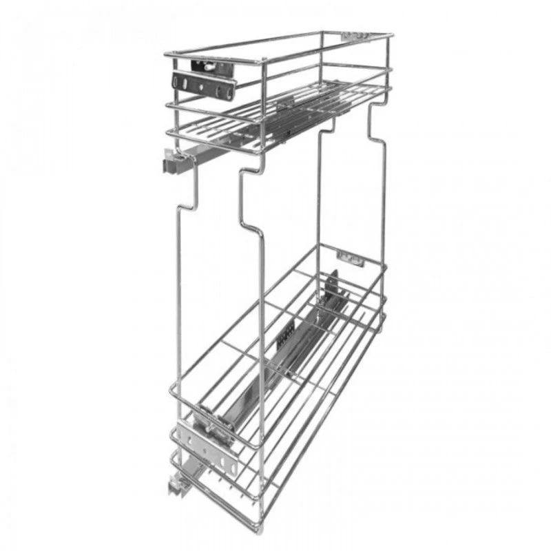 Изтеглящ механизъм за бутилки за шкаф 150 мм - ляв