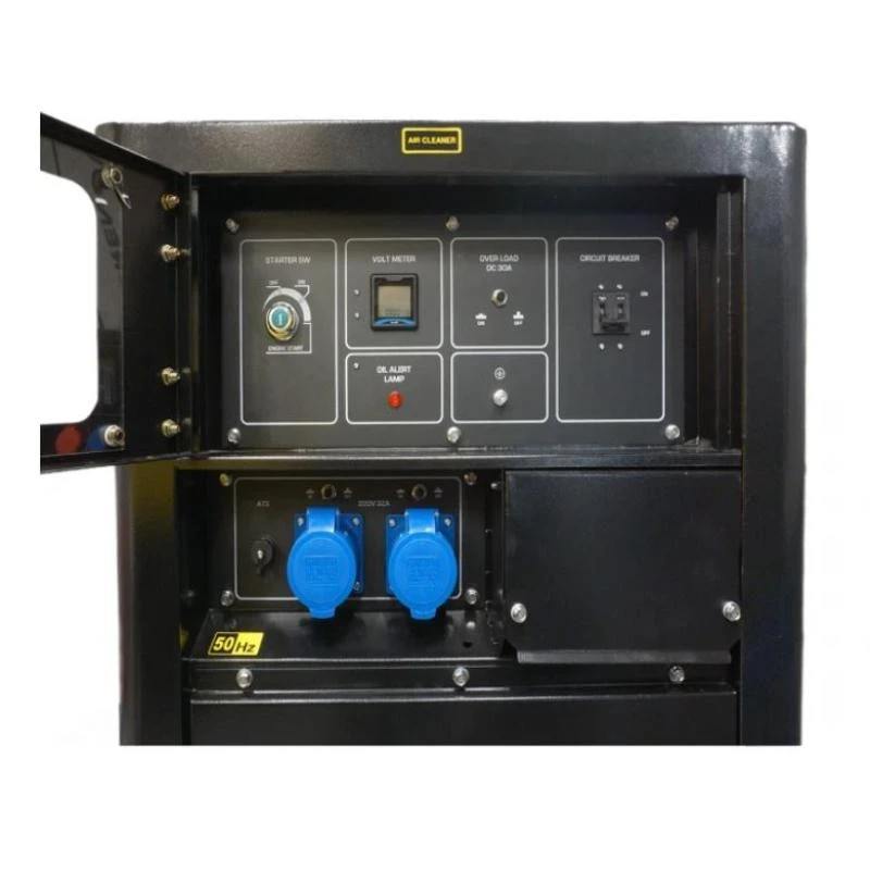 Дизелов монофазен генератор 12 kW , обезшумен + ATS табло за автоматичен старт CIMEX SDG12-S