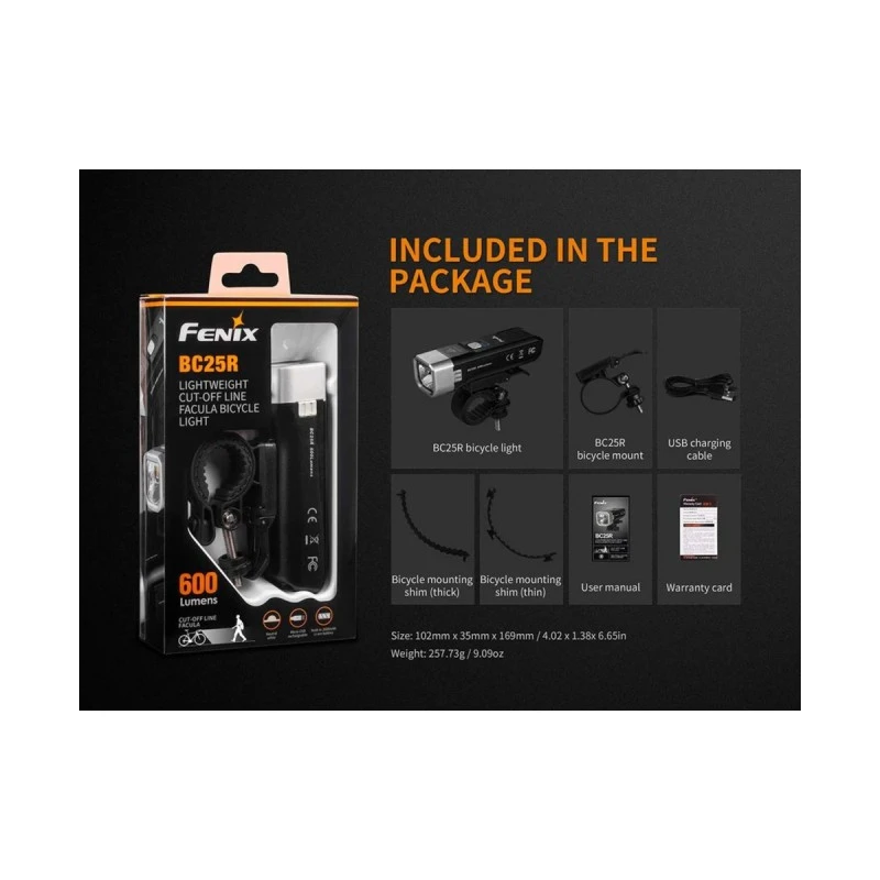 Велосипеден фар Fenix BC25R LED