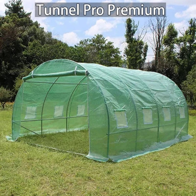 Оранжерия Tunnel Pro Premium с 2 врати 4х3х2м с армиран найлон (12 кв.м.)