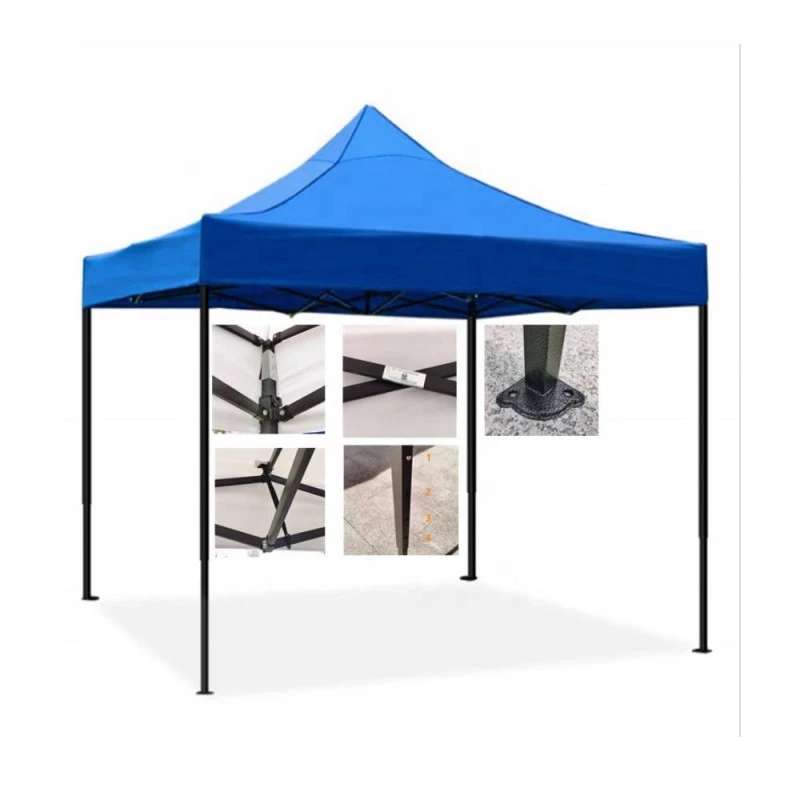 Градинска шатра Tent Pro тип хармоника 3х3 синя