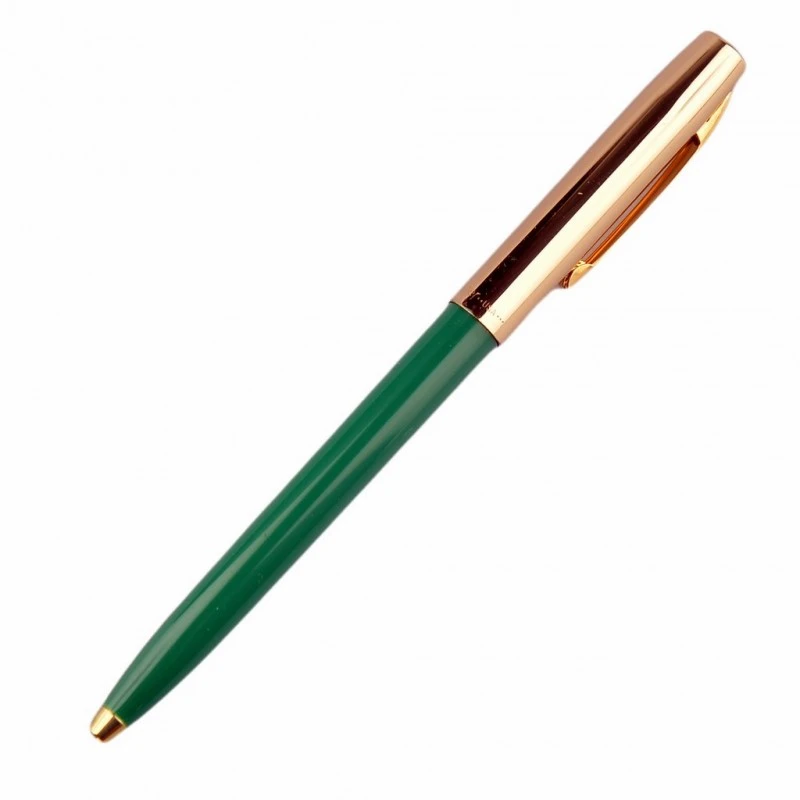 Химикалка Fisher Space Pen Cap-O-Matic Brass cap Green barrel 775G-GR в подаръчна кутия