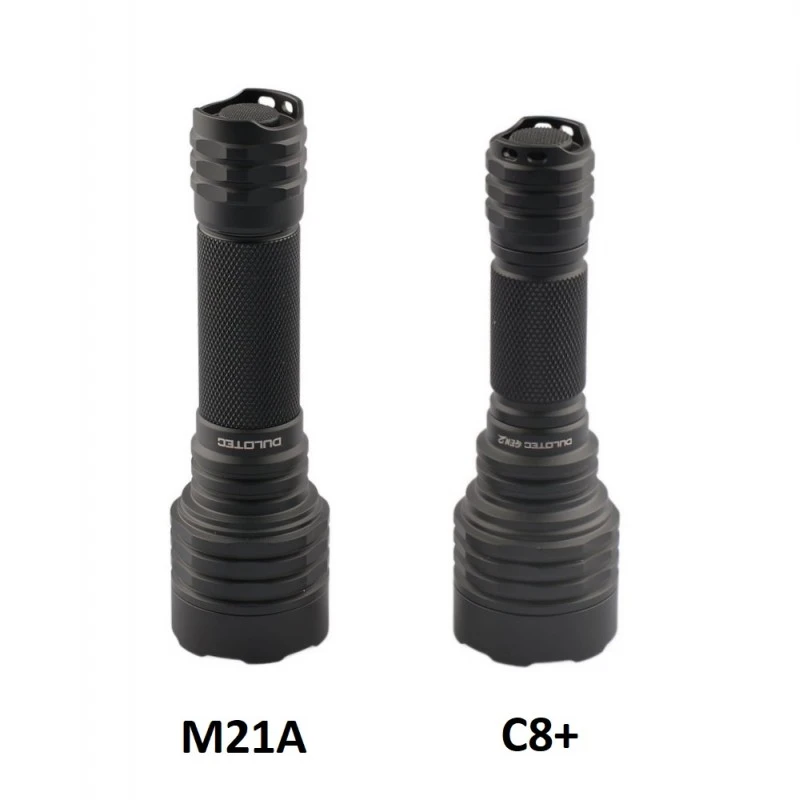 Фенер Dulotec Convoy M21A MAX, до 2200 лумена до 1100 метра, SFT25R диод с батерия и зарядно