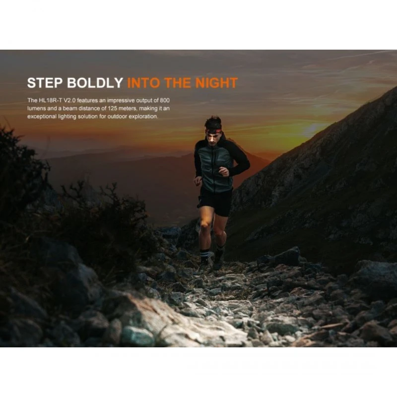 Челник Fenix HL18R-T V2.0 LED - черен