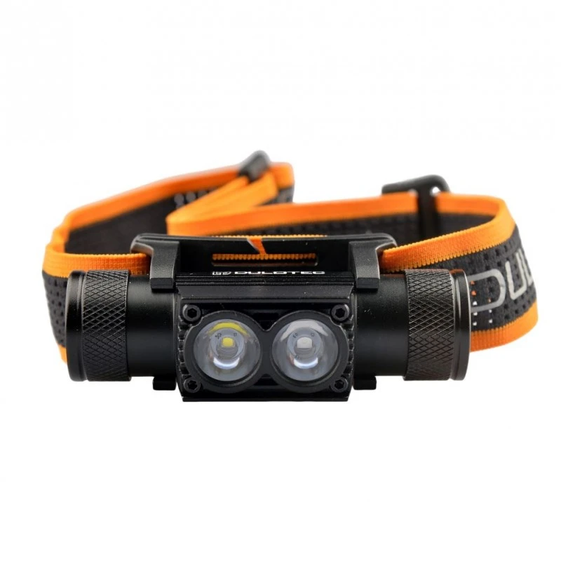 Мощен челник Dulotec H4 Pro V2.0 + батерия 3400 mAh, с бяла и синя светлина