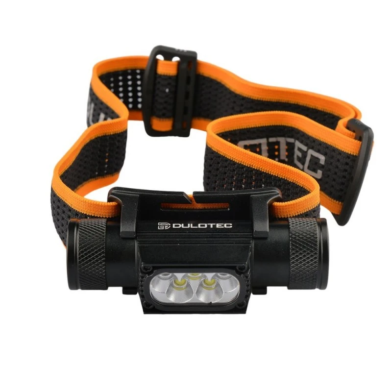 Мощен челник Dulotec H3 Pro + батерия 3400 mAh, бяла светлина до 2400 лумена