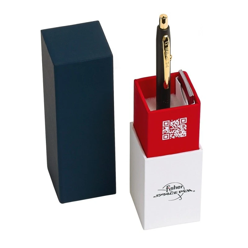 Химикалка Fisher Space Pen Matte Black Shuttle Space Pen with Gold Accents - CH4B