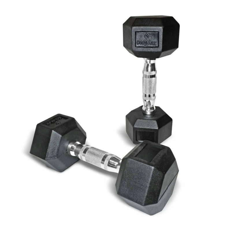 7кг Професионални Гумени Гири Active Gym Professional Rubber Dumbbells 7 kg