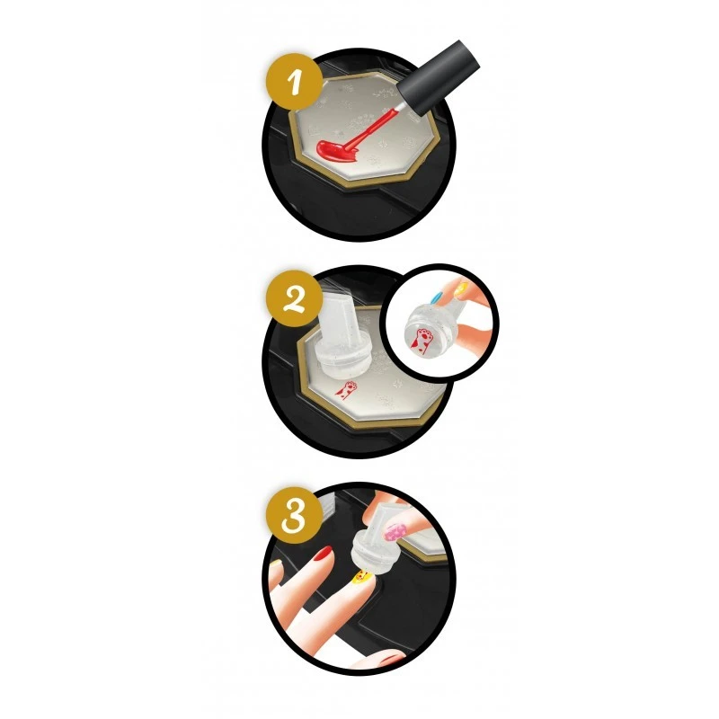 Образователен комплект, Buki France, Професионално студио за щамповане на нокти, 14 части