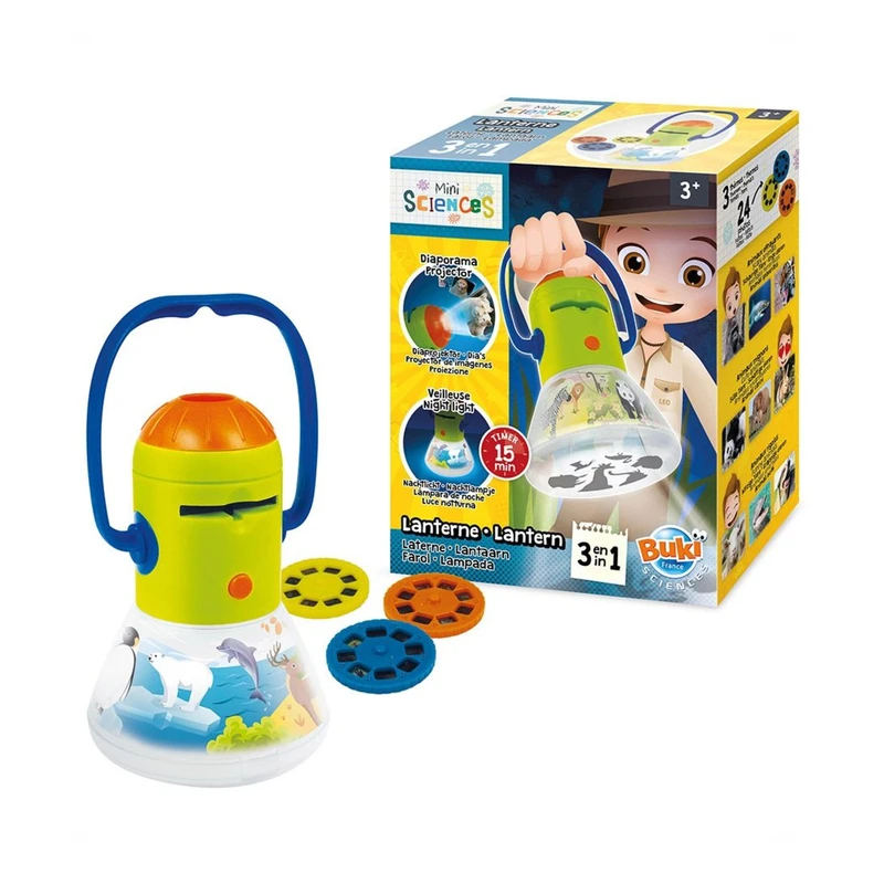 Интерактивна играчка, Buki France, Мини наука, Фенер 3 в 1