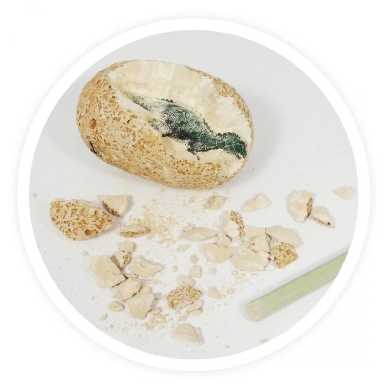 Яйце от изкопаем динозавър, Буки, 6 години+, Бежово