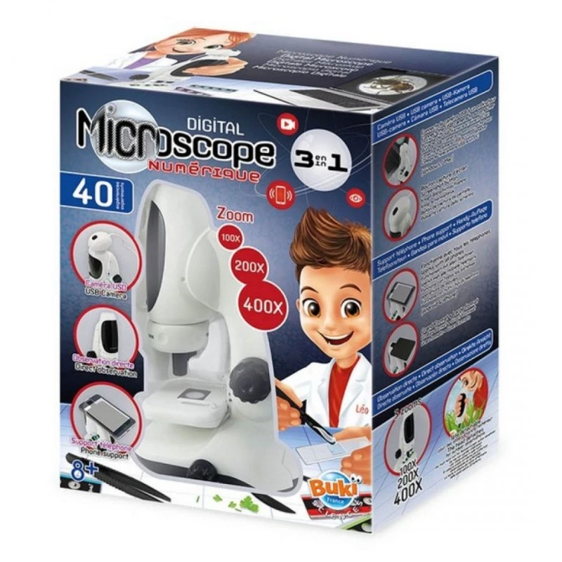 Експерименти за деца Buki France Дигитален микроскоп