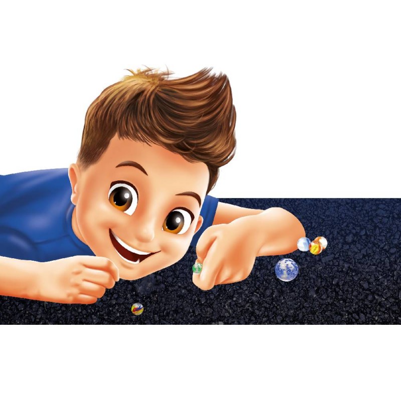 Мраморни топчета - Кутия със 163бр топчета - Buki France