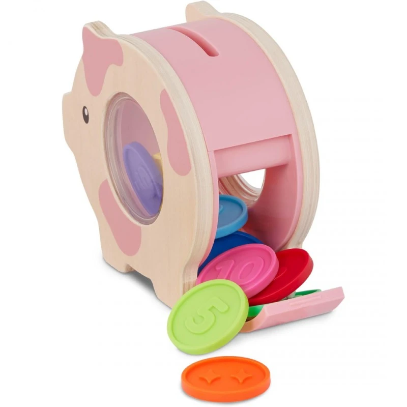 Образователен комплект, Battat, Касичка Прасенце, 11 части