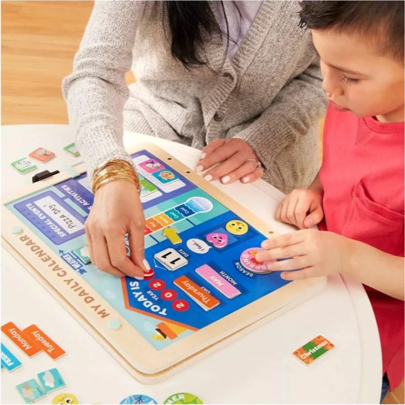 Образователен комплект, Battat, Магнитен календар, 85 части