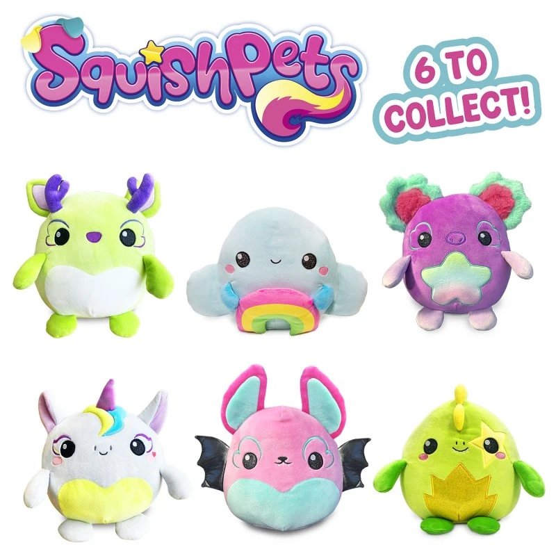 Squishpets плюшена играчка, Craze, 19см, шест различни модела