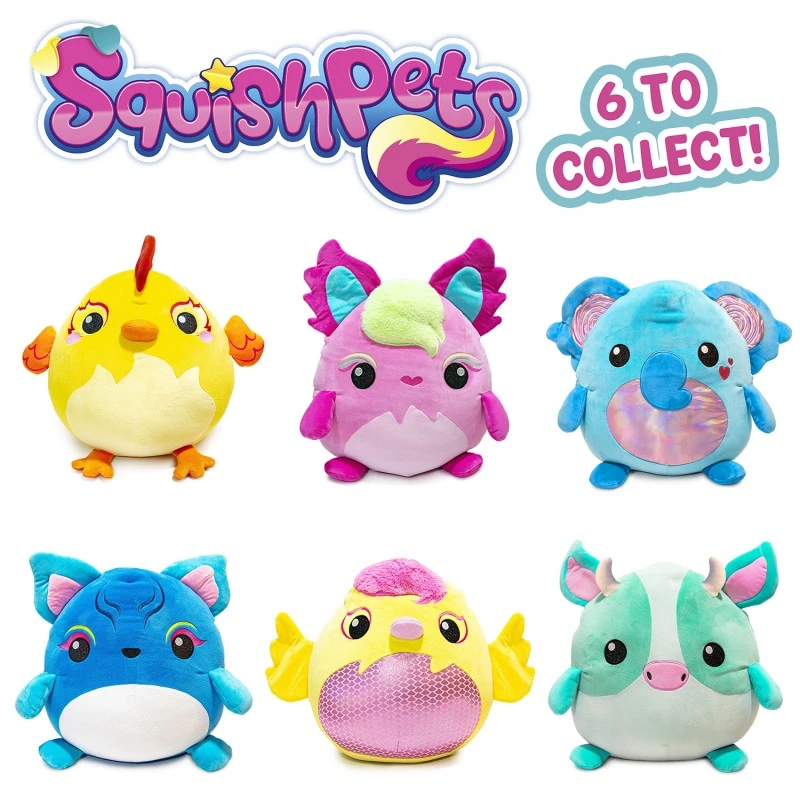 Squishpets, плюшена играчка, Craze, 30см шест различни модела