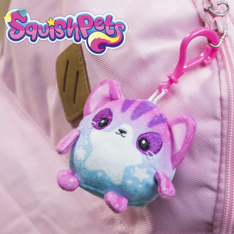 Squishpets, плюшен ключодържател, Craze, 6см