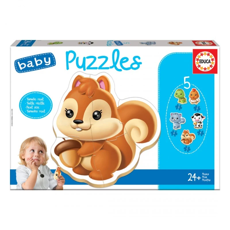 Животни - пъзел над 2г.