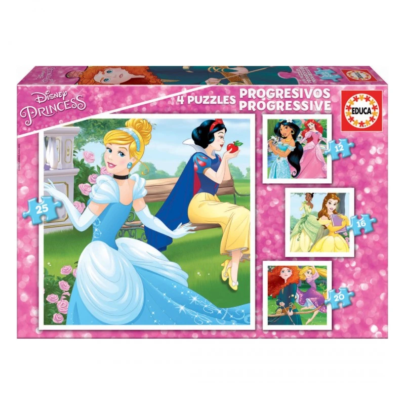 Дисни принцеси - пъзел 12-16-20-25 части