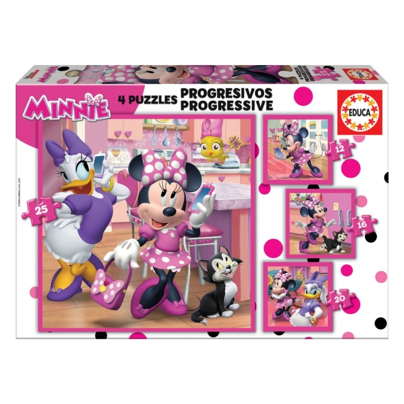 Щастливите помощници на Мини - пъзел 12-16-20-25 части