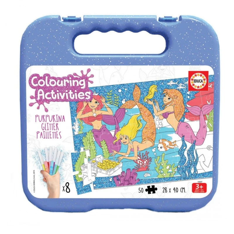 Русалки - пъзел за оцветяване 50 части