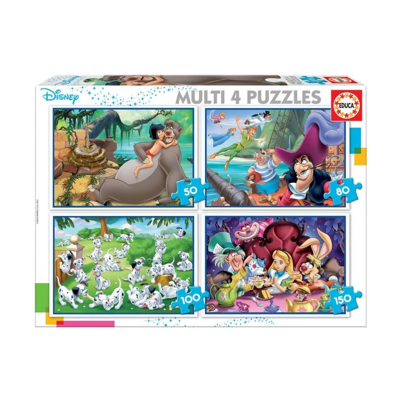 4 в 1 Дисни Класик - пъзел 50-80-100-150 части