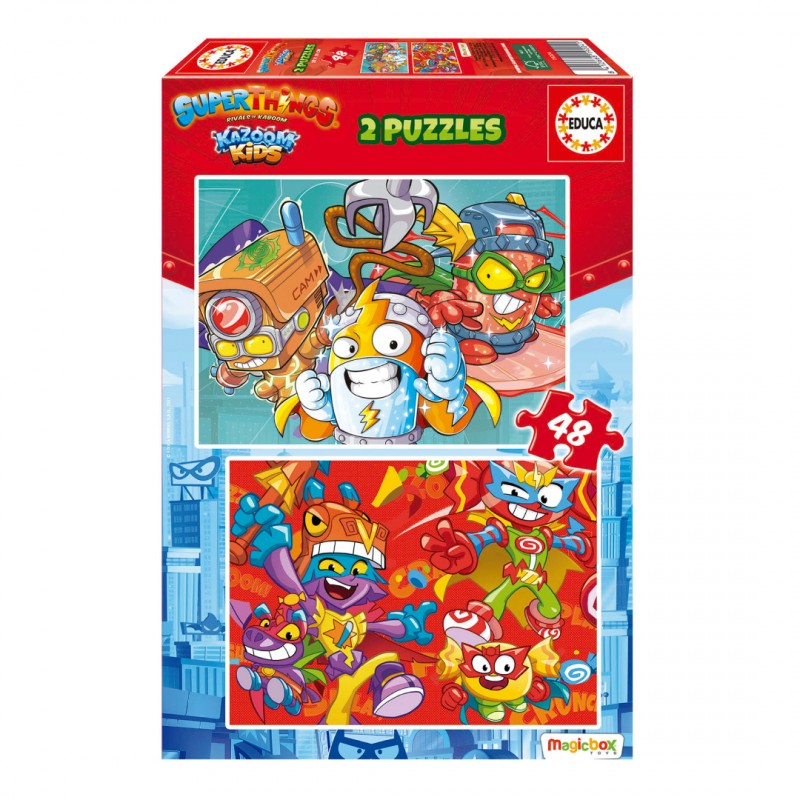 EDU19204 Супер неща - пъзел 2х48 части