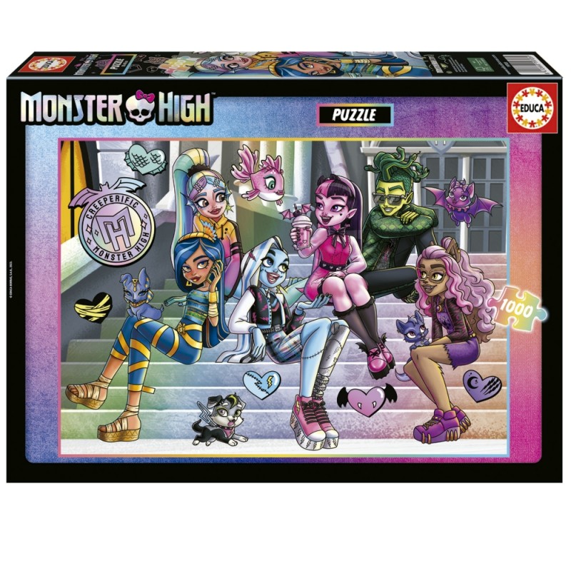 Пъзел, Educa, Monster High, 1000 части