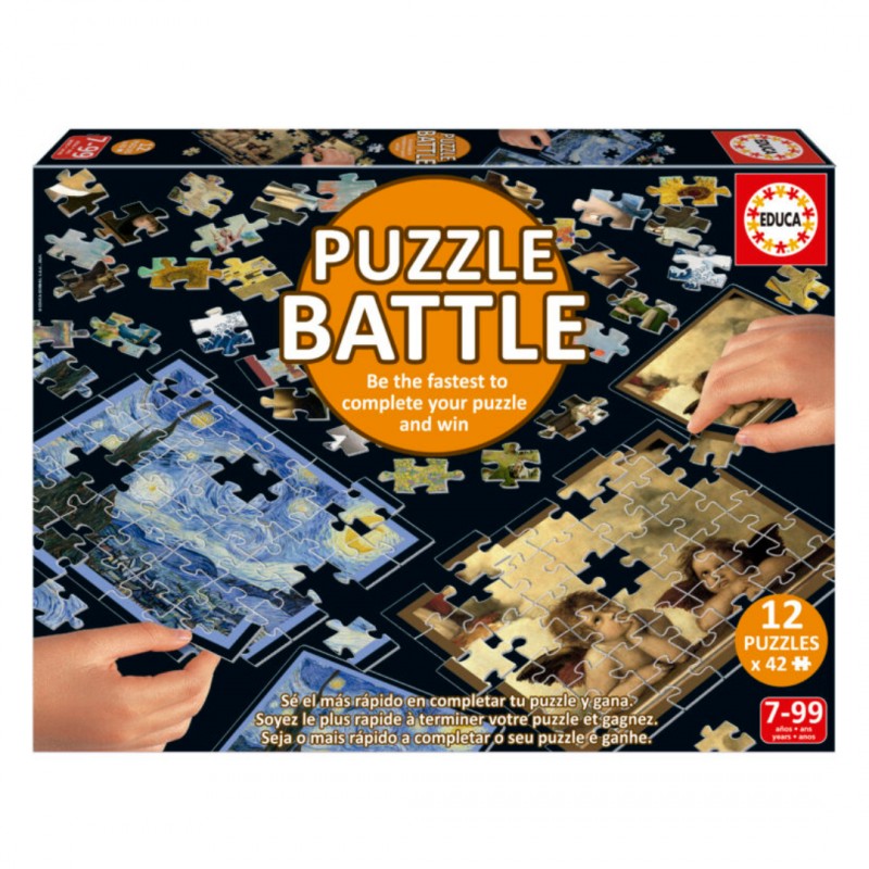 Пъзел битки, Educa, 12 х 42 части, Изкуство