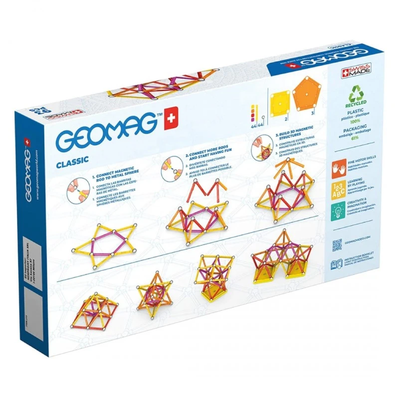 Магнитен конструктор, Geomag, Classic, 93 части