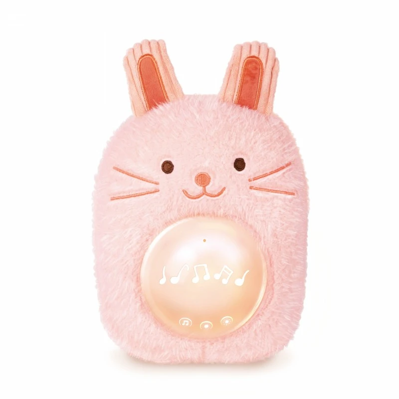 Интерактивна играчка, Hape, Музикална плюшена лампа за сън, Зайче, 23 x 15.5 x 9 см