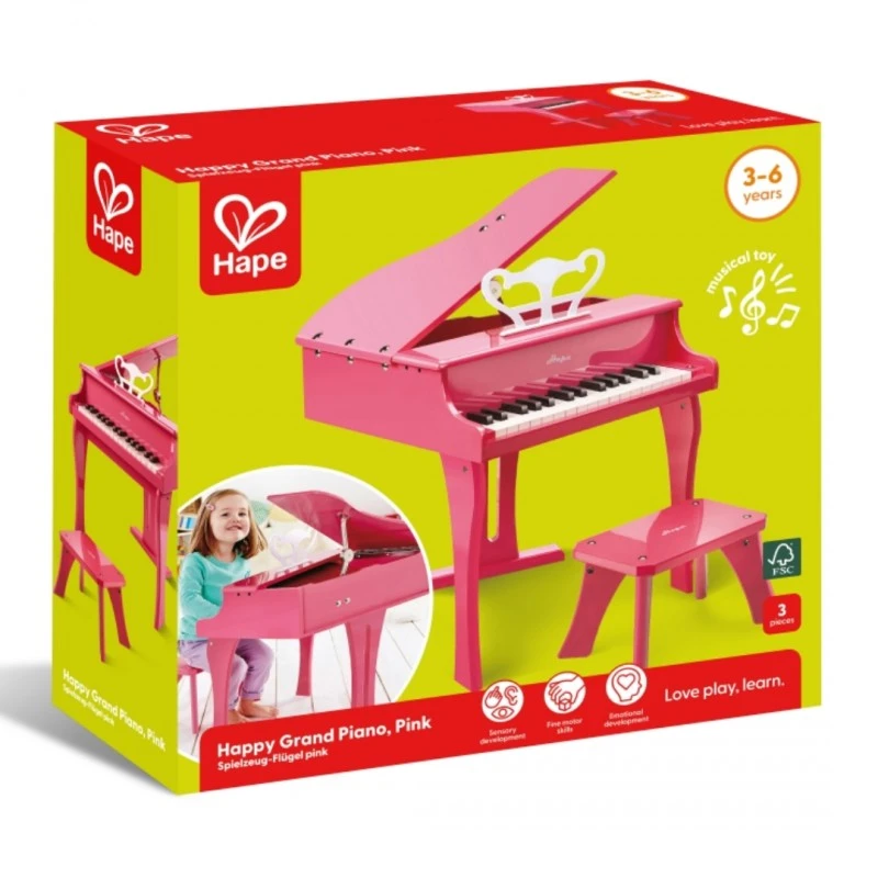 Голямо дървено пиано, Hape, Розово