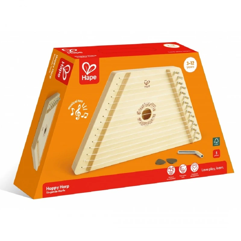 Дървена играчка Дървена арфа Hape