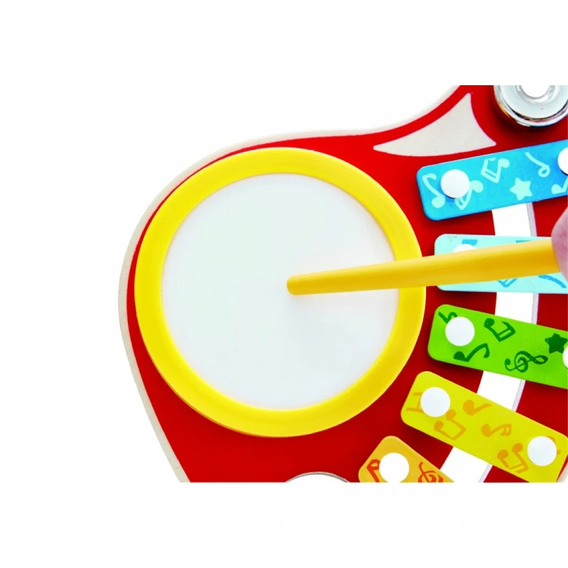 Детска дървена китара 6в1, Hape